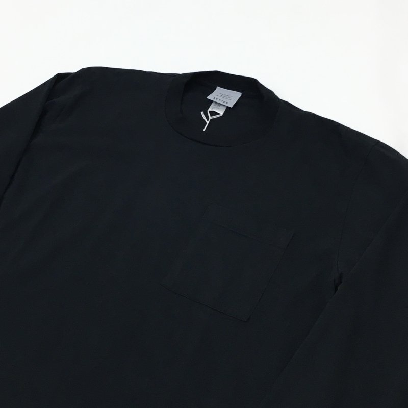  BETTER American Cotton Pocket L/S T-Shirts(BLACK)40%OFF