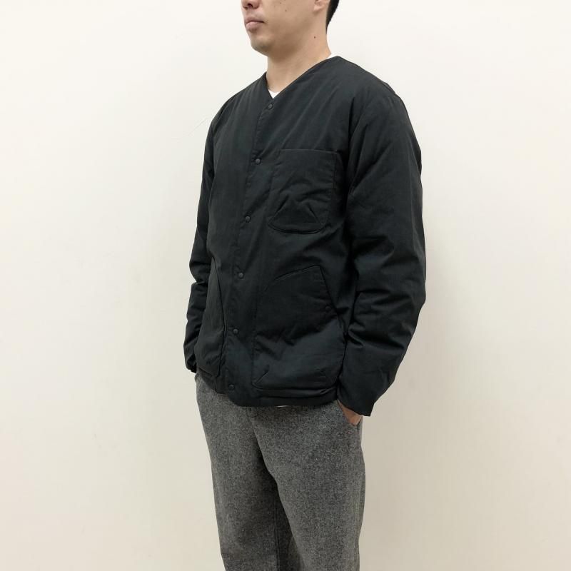  NANGA HINOC RIPSTOP INNER DOWN CARDIGAN(BLACK)