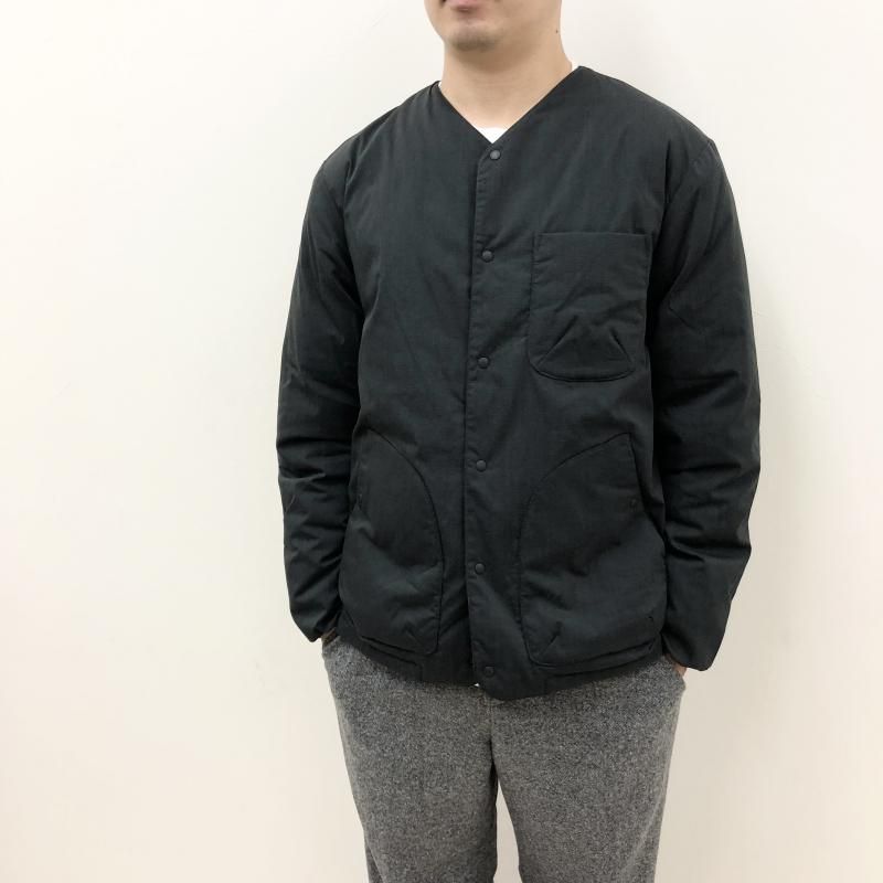  NANGA HINOC RIPSTOP INNER DOWN CARDIGAN(BLACK)