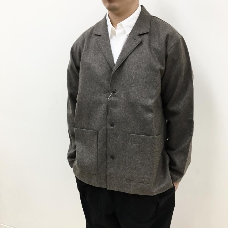  MANUAL ALPHABETBET BONDING WOOL JACKET(MOCHA)