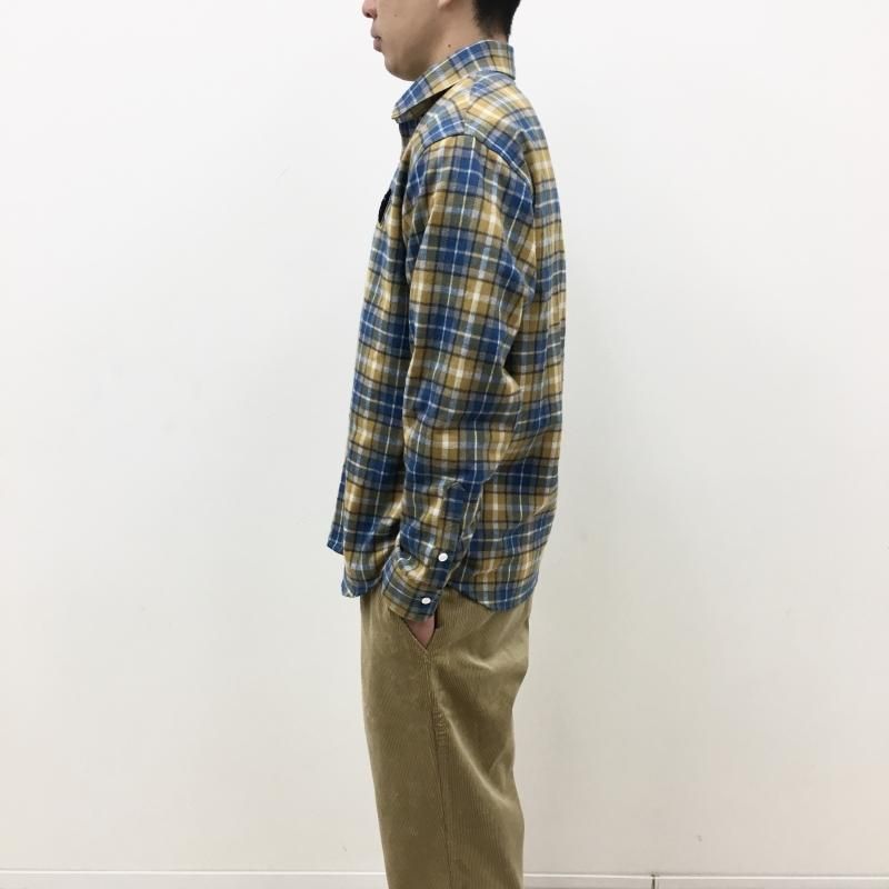  weac. OOKAMIKUN SHIRTS (CHECK-YELLOW) 