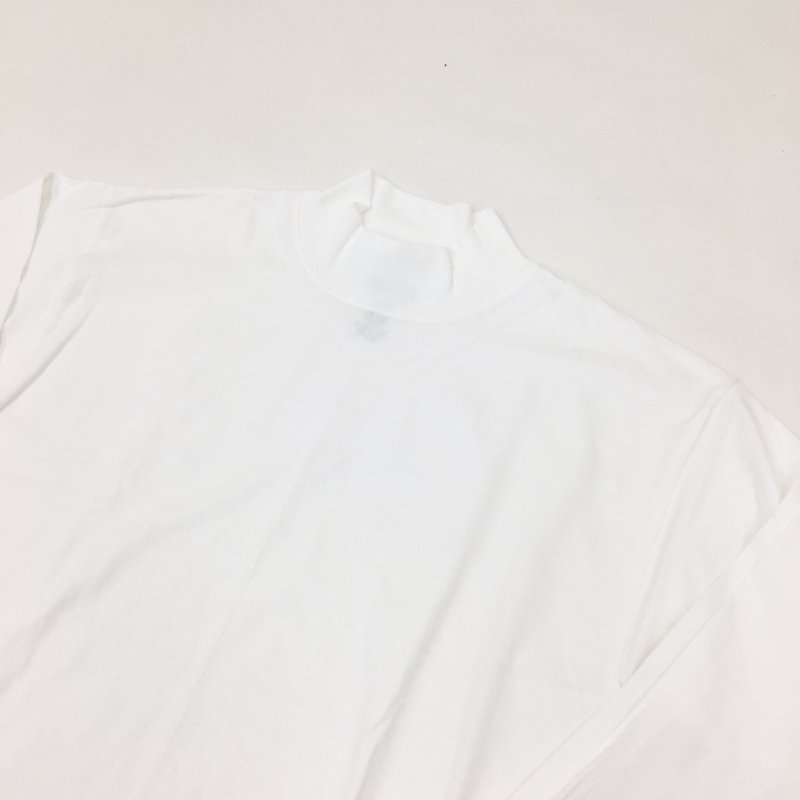  LIFE WEAR MADE IN USA 5.5oz MOCK NECK T-SHIRT (WHITE)