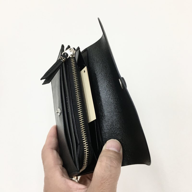  SLOW ingrasat -short wallet-(BLACK/CAMEL)