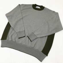  FUJITO Side Rib Sweater(Olive Border)
