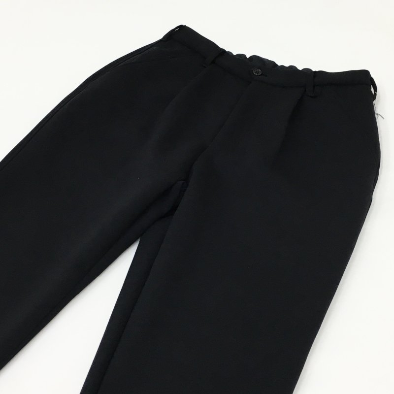  CURLY SMOOTH DOUBLE-KNIT PANTS(BLACK)