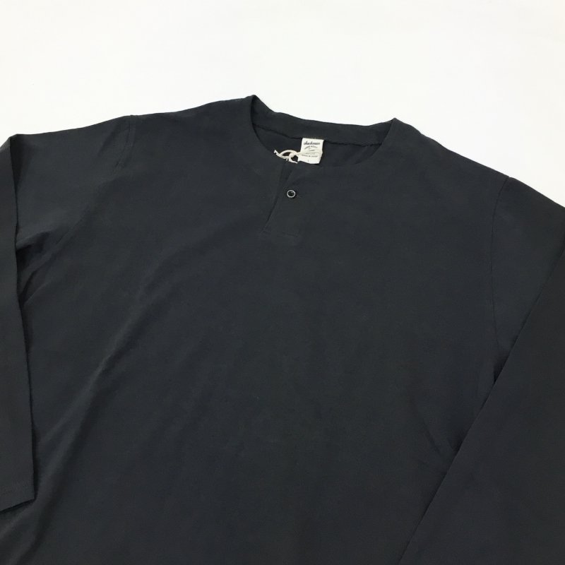  JACKMAN Henleyneck LS T-Shirt(CHARCOAL)