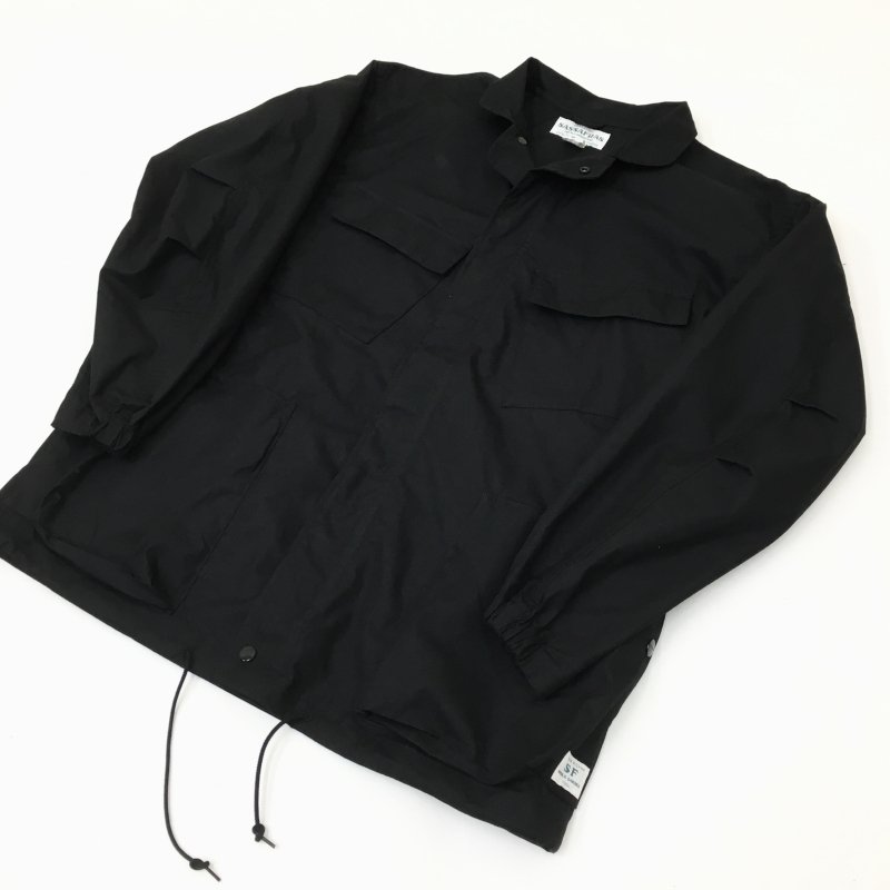 SASSAFRAS -DIGS CREW PROTECTIVE JACKET -C/N WEATHER- (BLACK) - have a  golden day!