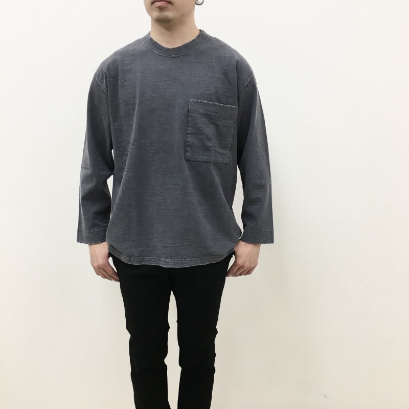  PERS PROJECTS HANSSON L/S POCKET TEE (ANTIQUE-BLACK) 
