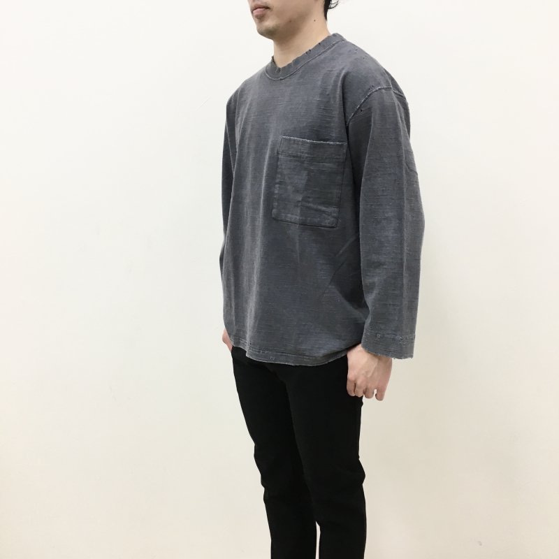  PERS PROJECTS HANSSON L/S POCKET TEE (ANTIQUE-BLACK) 