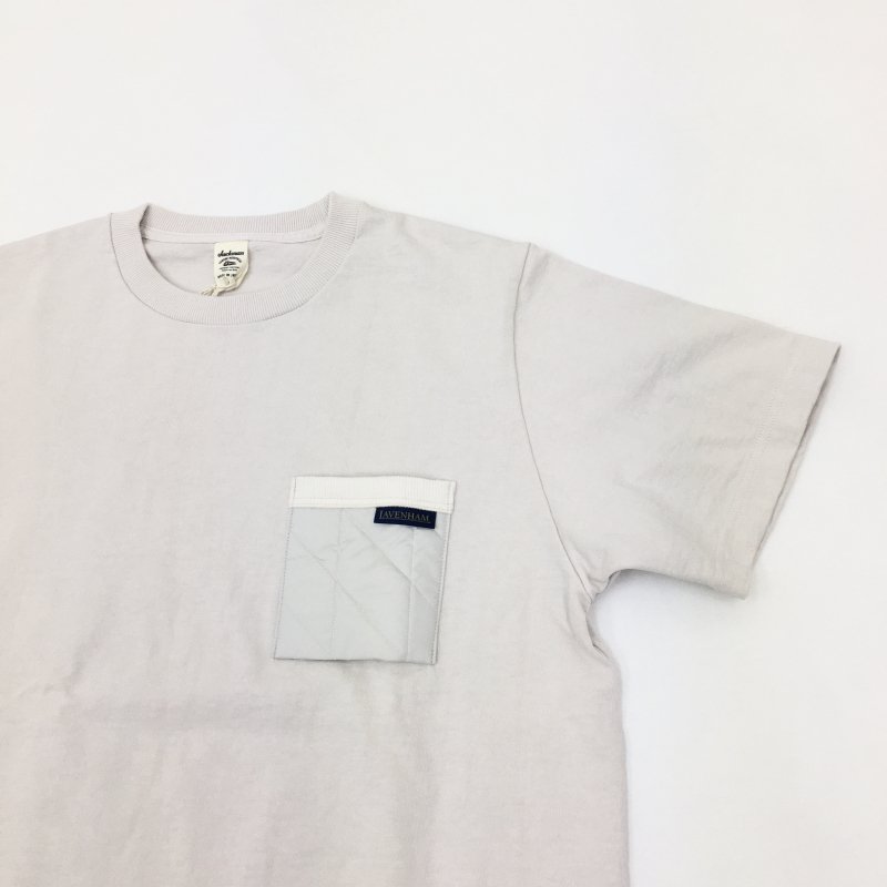  JACKMAN Dotsume Pocket T-Shirt(Moonbeam Silver)
