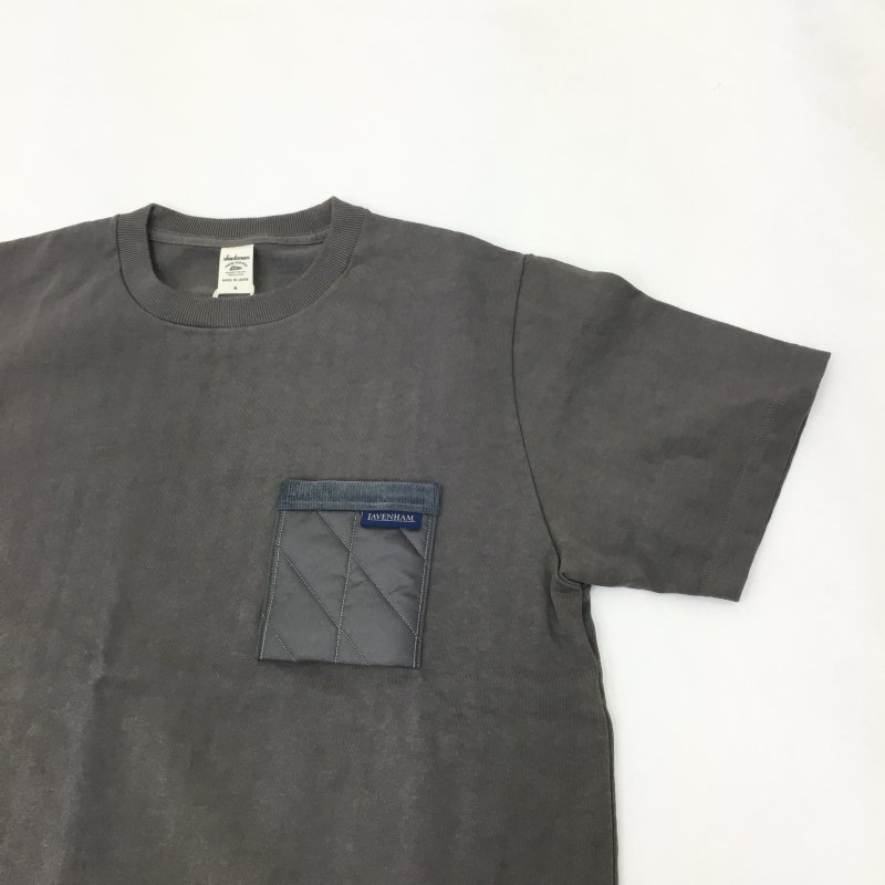  JACKMAN Dotsume Pocket T-Shirt(Regent Gray)
