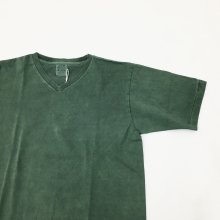  M.I.D.A HEAVY WEIGHT V-NECK TEE -Pigment Dyed- (GREEN)