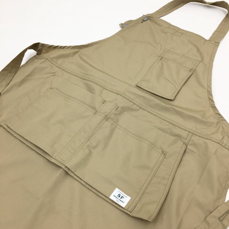  SASSAFRAS Landscaper Apron(Cotton Weather Cloth-BEIGE)