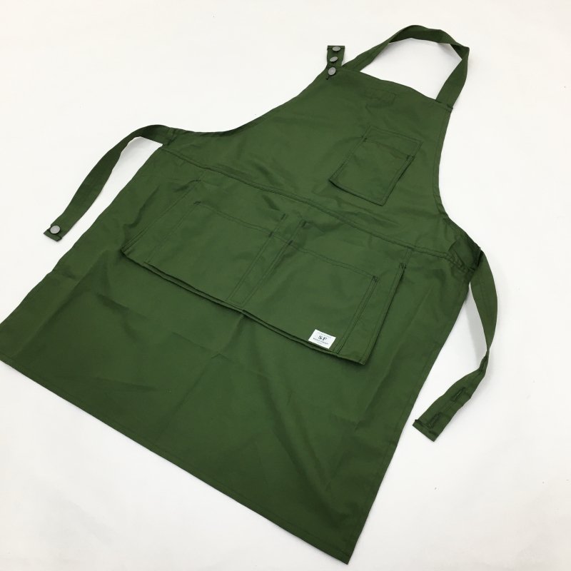  SASSAFRAS Landscaper Apron(Cotton Weather Cloth-OLIVE)