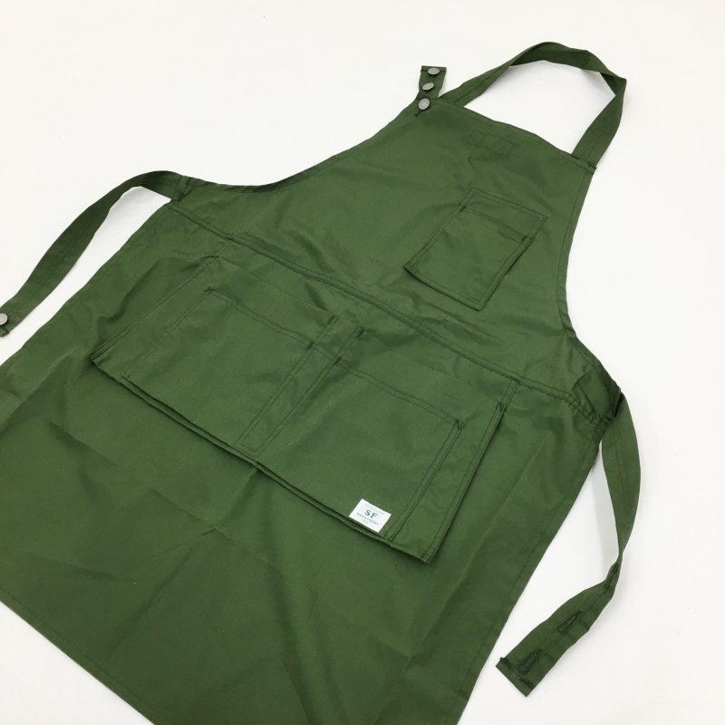  SASSAFRAS Landscaper Apron(Cotton Weather Cloth-OLIVE)