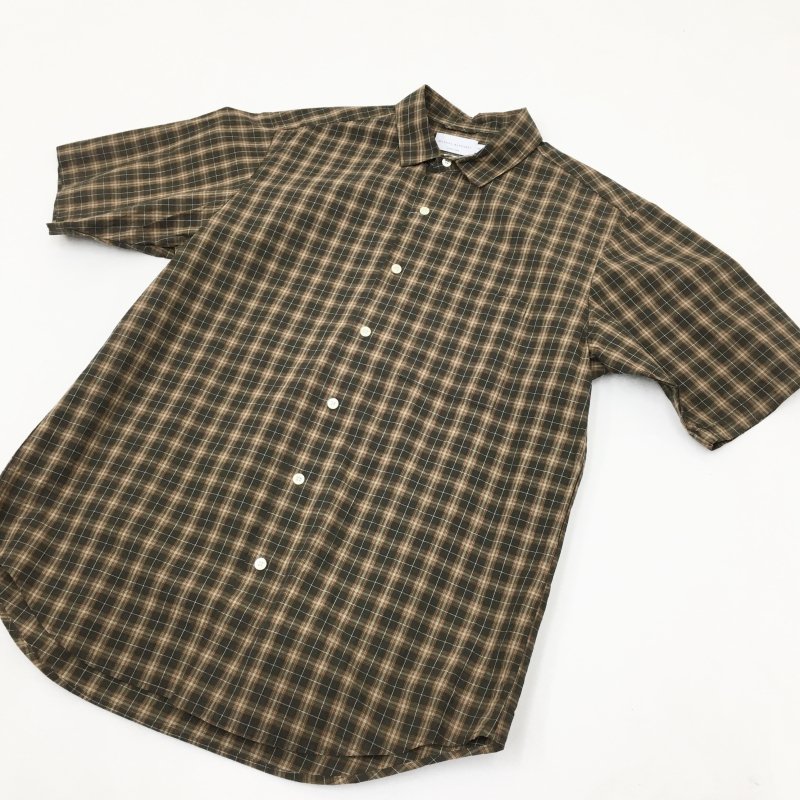  MANUAL ALPHABETBET LOOSE FIT(BROWN CHECK)40%OFF