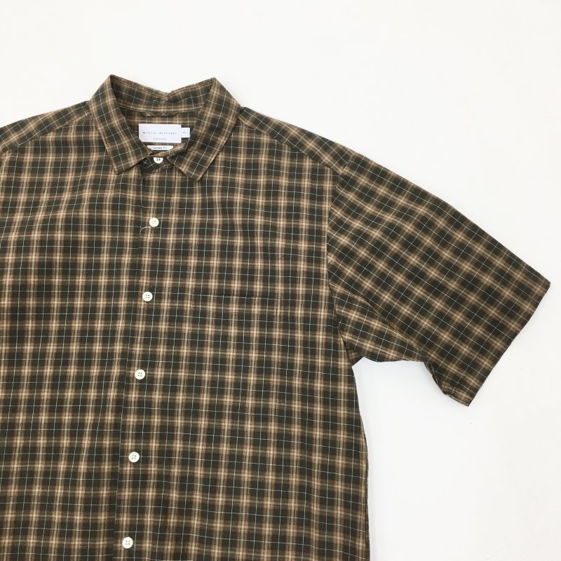  MANUAL ALPHABETBET LOOSE FIT(BROWN CHECK)40%OFF