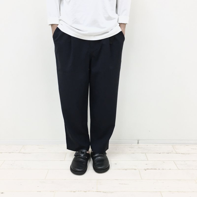 THOUSAND MILE LONG WIDE PANTS(NAVY CHECK)