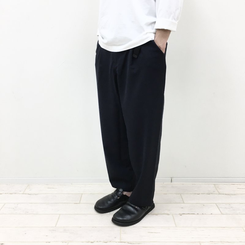 THOUSAND MILE LONG WIDE PANTS(NAVY CHECK)