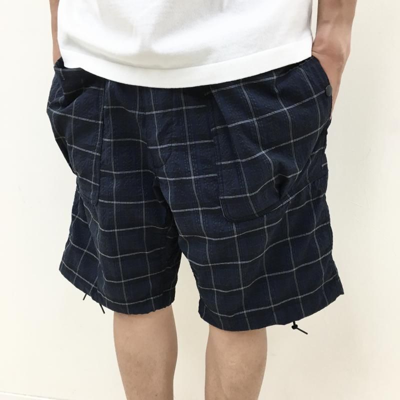 SASSAFRAS Overgrown Hiker Pants 1/2(Cool Max Sucker-NAVY