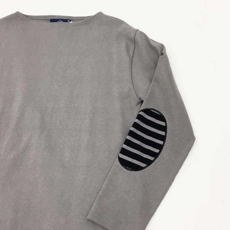 【新品タグ付き】SAINT JAMES OUESSANT HAMACT1(XS) SAINT JAMES OUESSANT ELBOW PATCH(CHROME-クロムグレー) - have