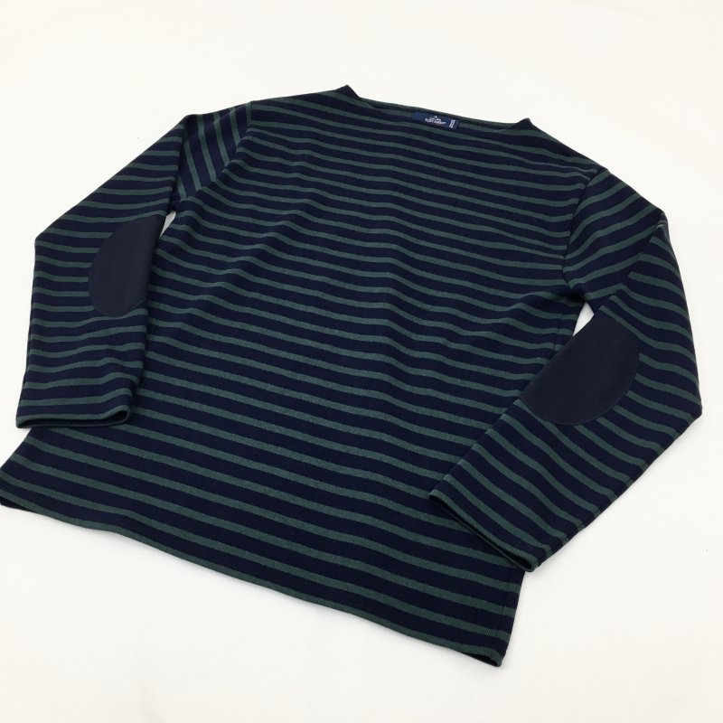  SAINT JAMES OUESSANT ELBOW PATCH(NAVY/PIN-/꡼)