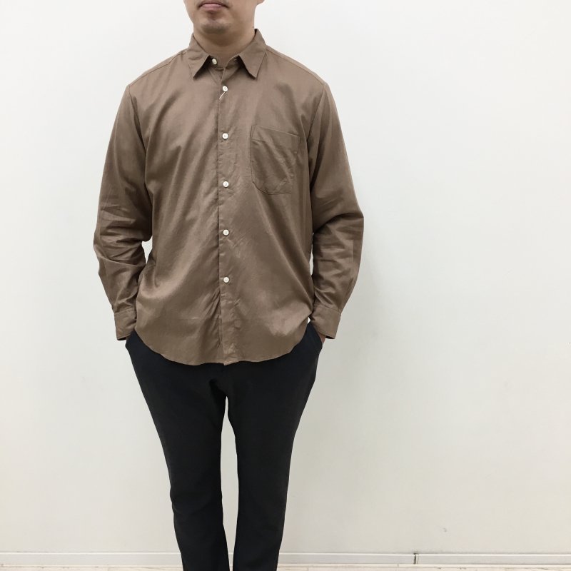  MANUAL ALPHABETBET VIYELLA LOOSE FIT R/C SHT(CAMEL) 