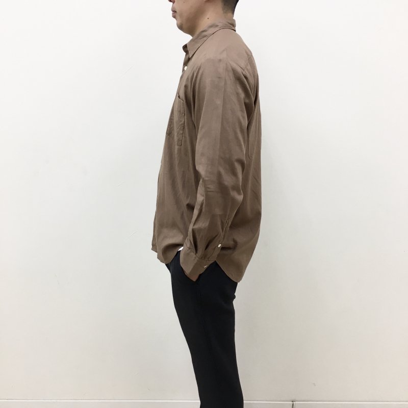  MANUAL ALPHABETBET VIYELLA LOOSE FIT R/C SHT(CAMEL) 