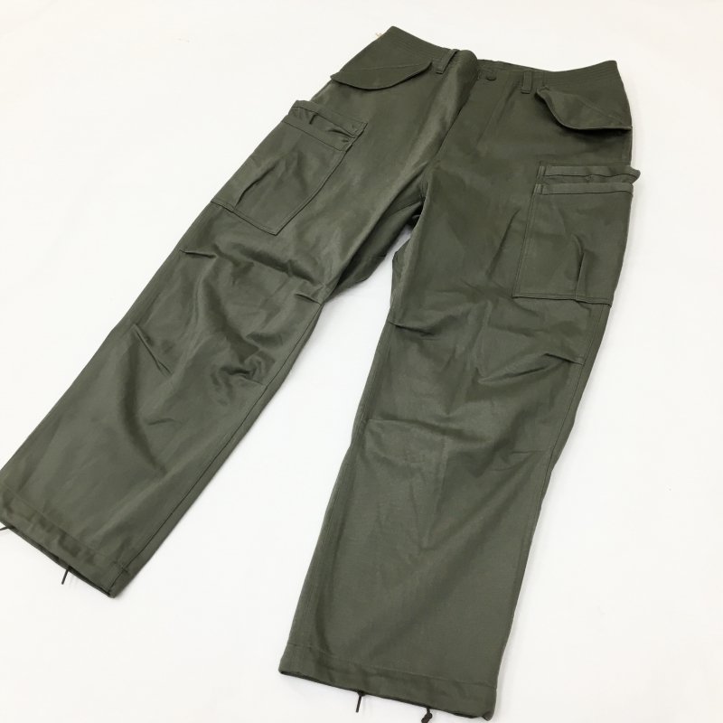  SASSAFRAS Overgrown Pants(MILITARY SATIN-OLIVE)