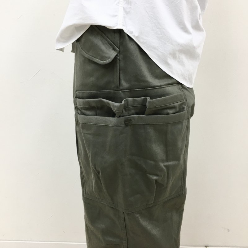  SASSAFRAS Overgrown Pants(MILITARY SATIN-OLIVE)