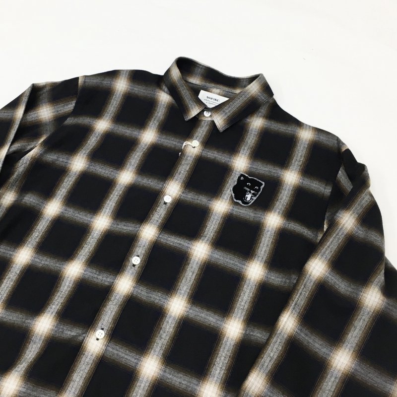  weac. TAIGAKUN FLANNEL SHIRTS (BLACK CHECK) 