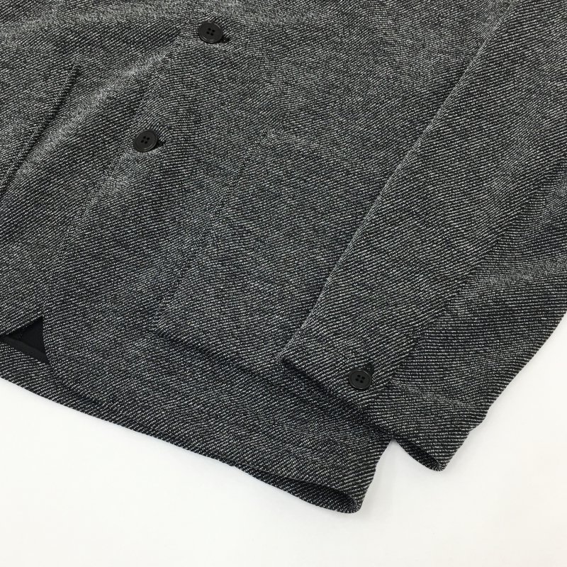  CURLY RAGLAN-SLEEVE TWEED JACKET(BLACK) 