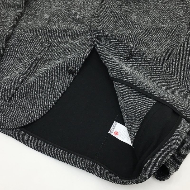  CURLY RAGLAN-SLEEVE TWEED JACKET(BLACK) 