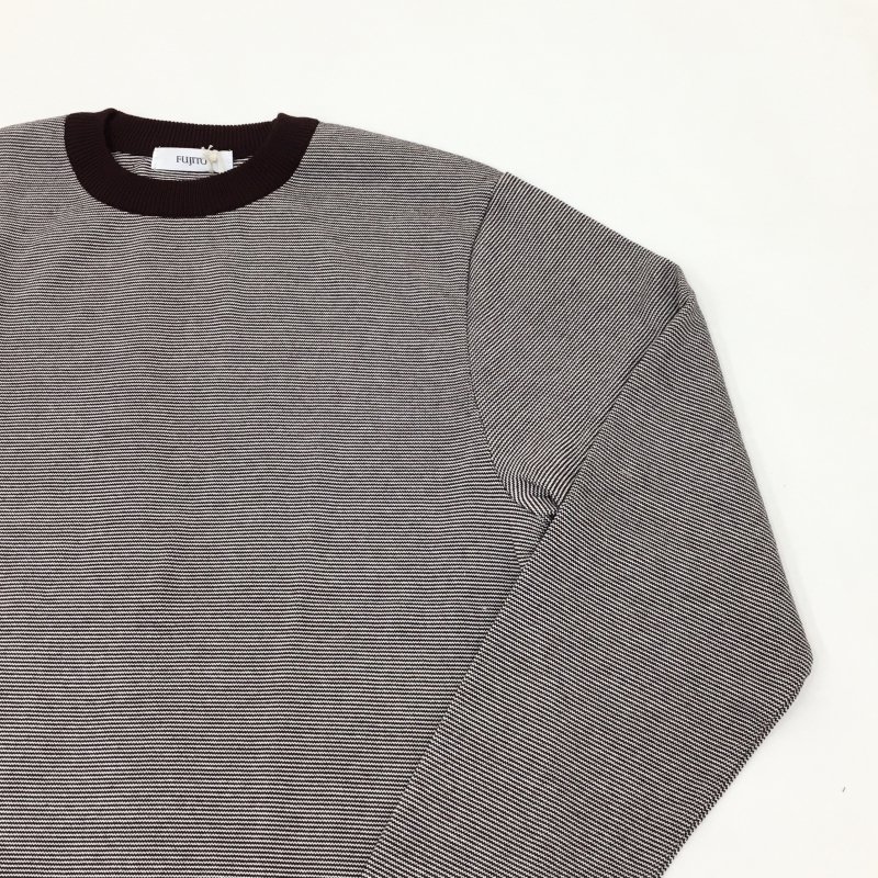  FUJITO  L/S Border Knit(WINE BORDER)
