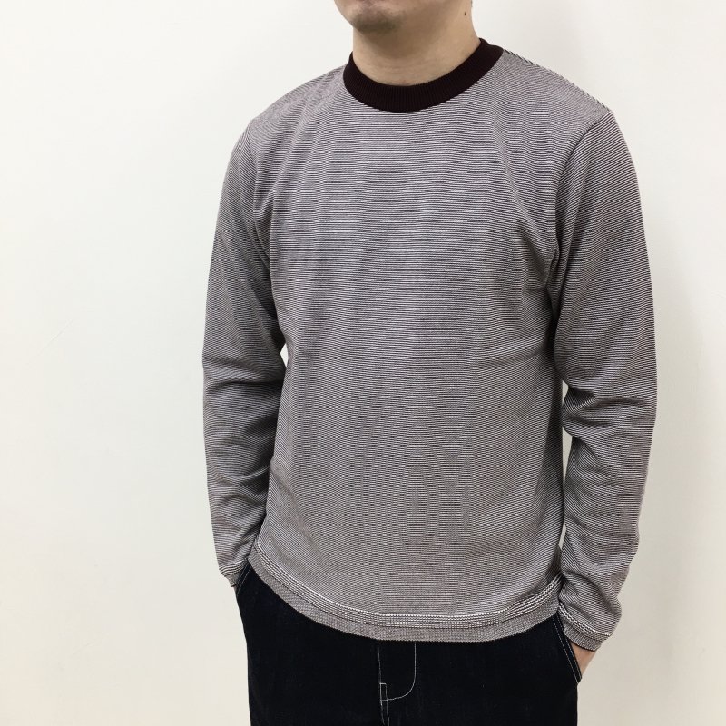  FUJITO  L/S Border Knit(WINE BORDER)
