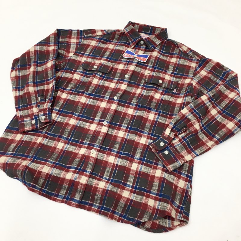  BIG MAC LONG FLANNEL SHIRTS(RED) 