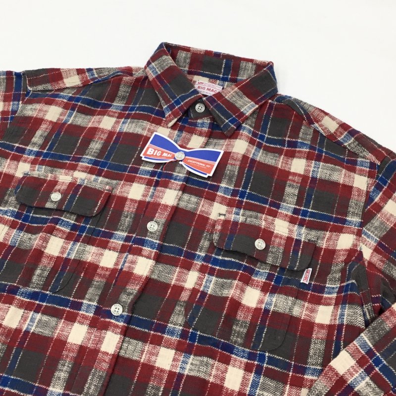  BIG MAC LONG FLANNEL SHIRTS(RED) 