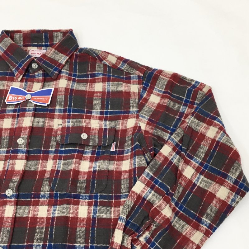  BIG MAC LONG FLANNEL SHIRTS(RED) 