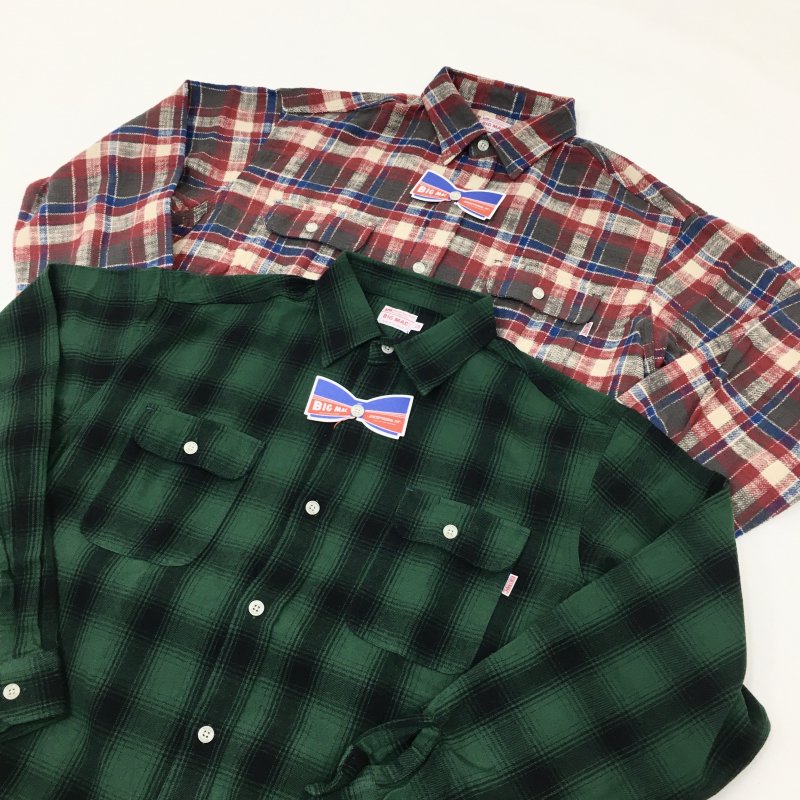  BIG MAC LONG FLANNEL SHIRTS(RED) 