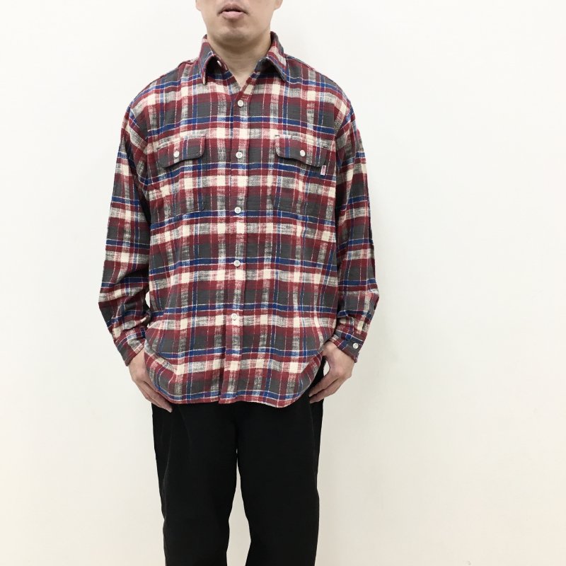  BIG MAC LONG FLANNEL SHIRTS(RED) 