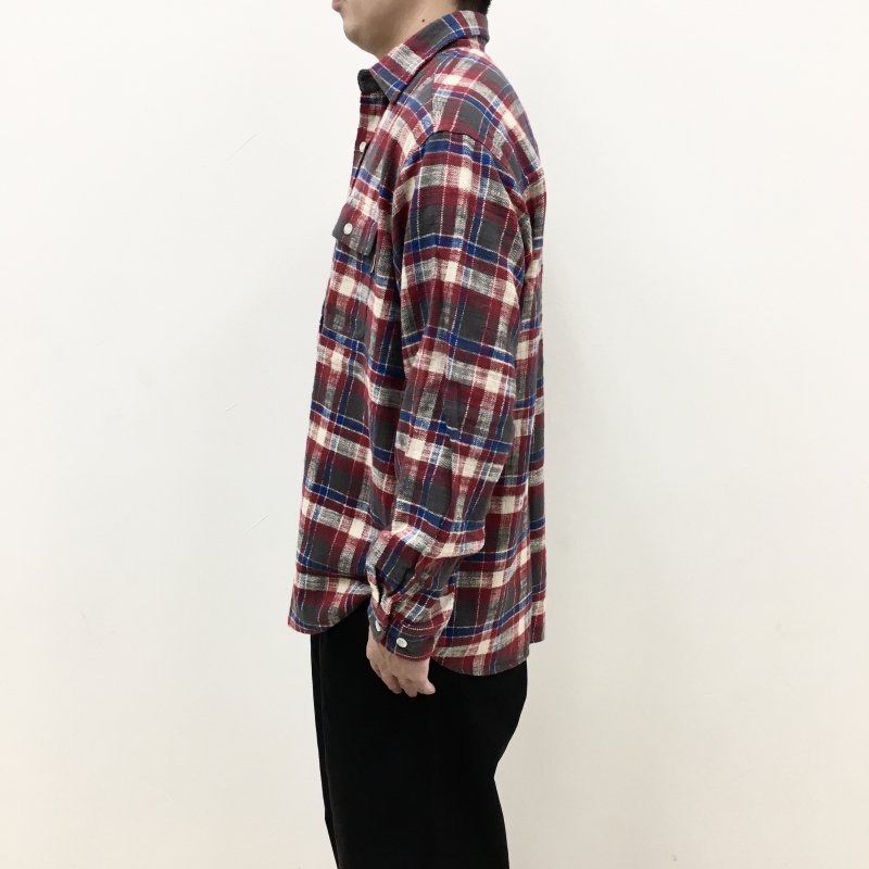  BIG MAC LONG FLANNEL SHIRTS(RED) 