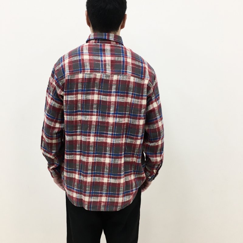  BIG MAC LONG FLANNEL SHIRTS(RED) 