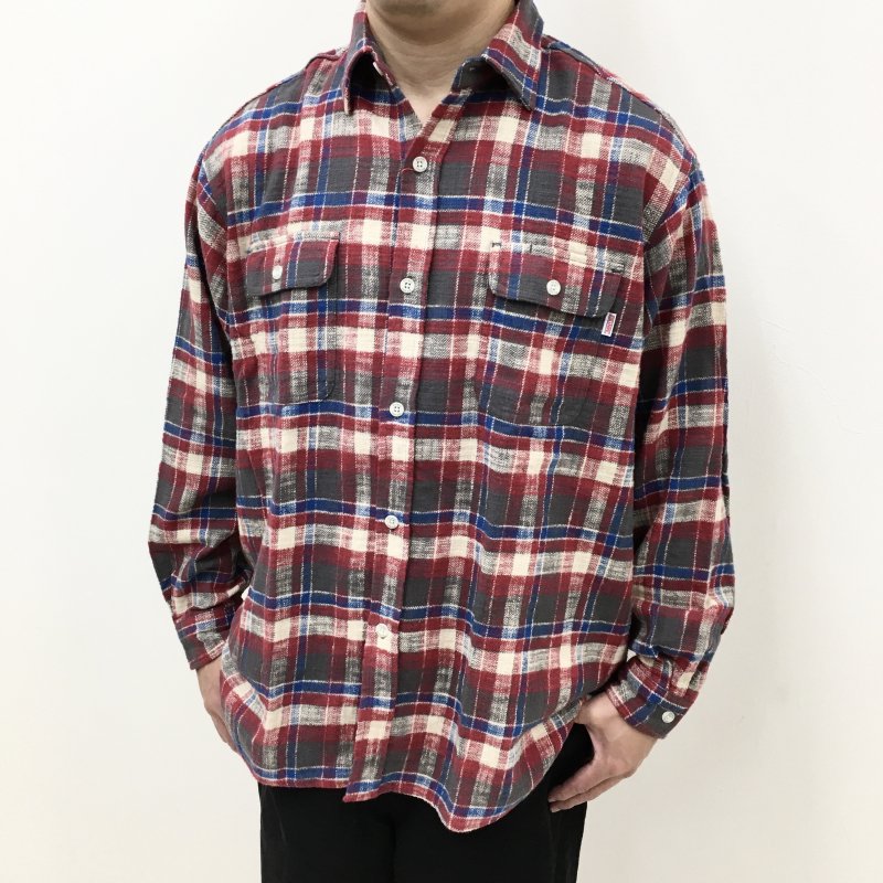  BIG MAC LONG FLANNEL SHIRTS(RED) 