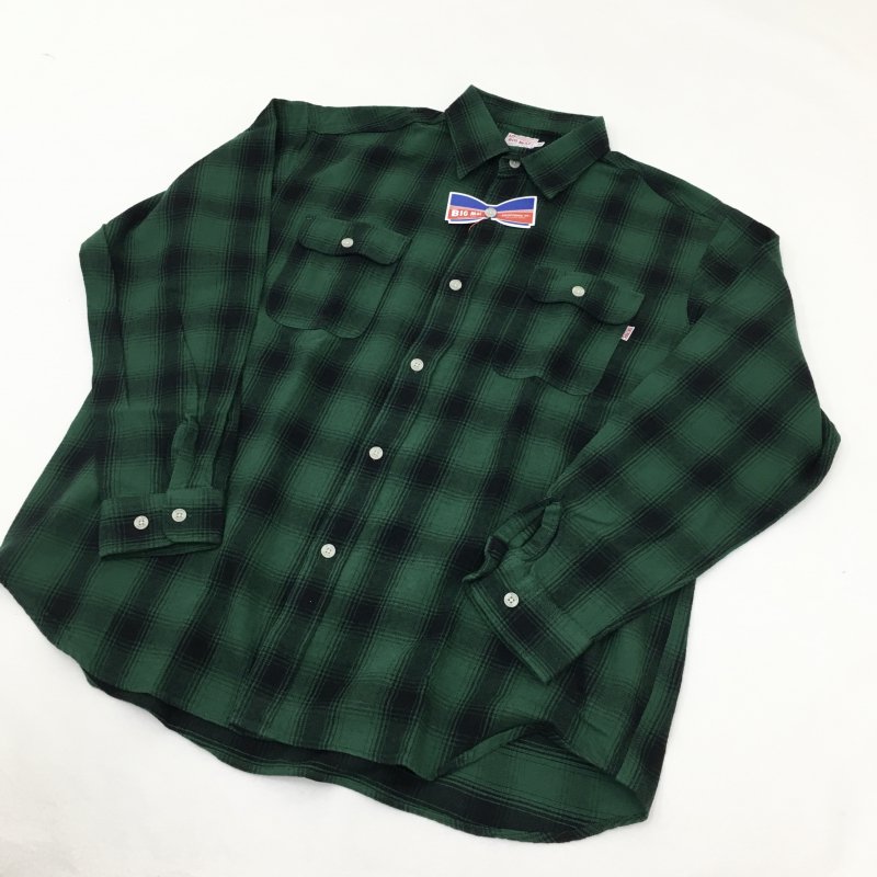  BIG MAC LONG FLANNEL SHIRTS(GREEN) 