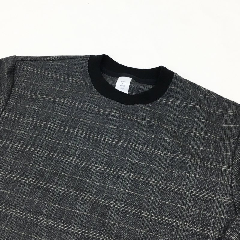  have a good day  CREW CHECK SHIRT(CHARCOAL) 