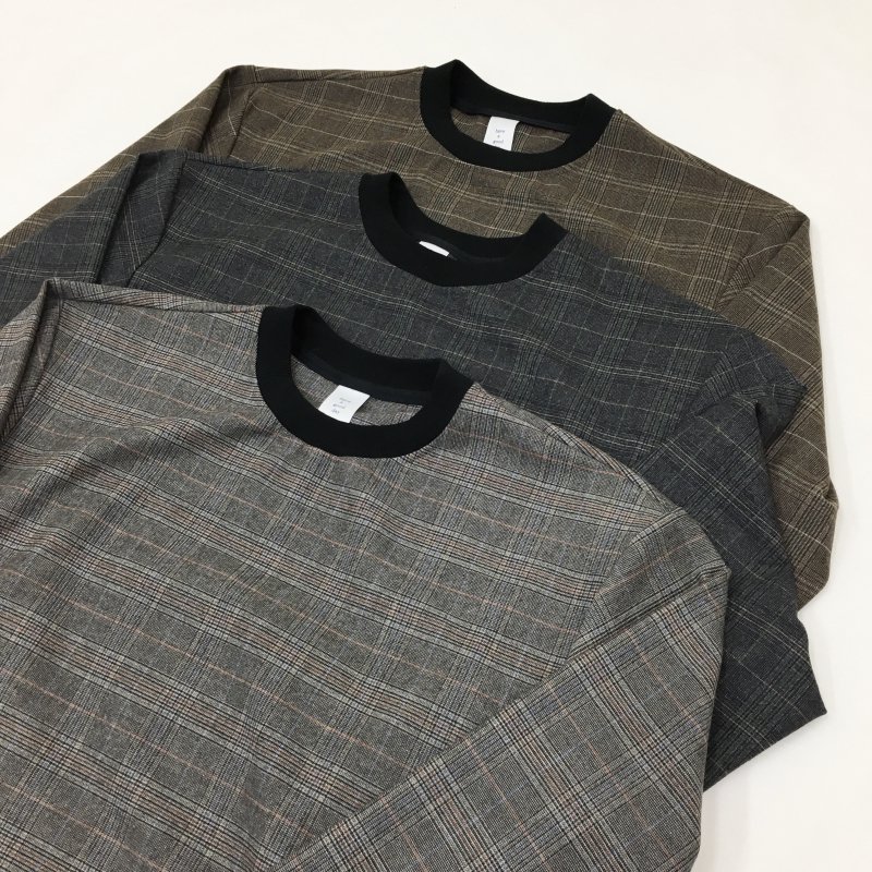  have a good day  CREW CHECK SHIRT(CHARCOAL) 