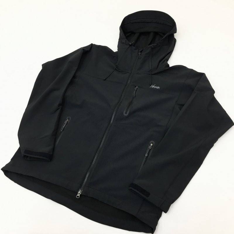  NANGA SOFT SHELL STRETCH JACKET (BLACK)