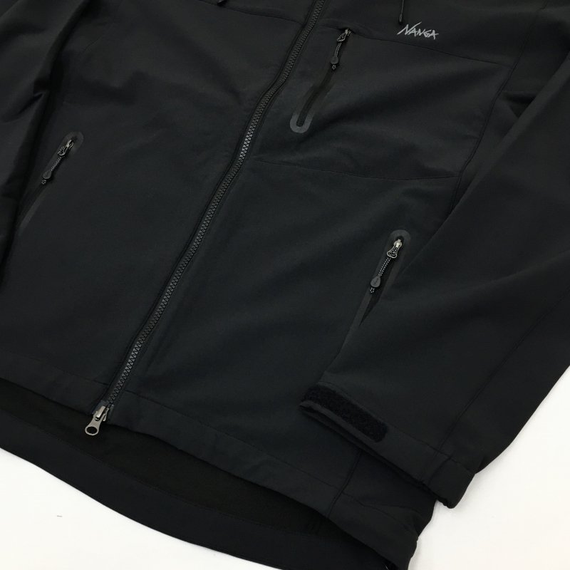  NANGA SOFT SHELL STRETCH JACKET (BLACK)