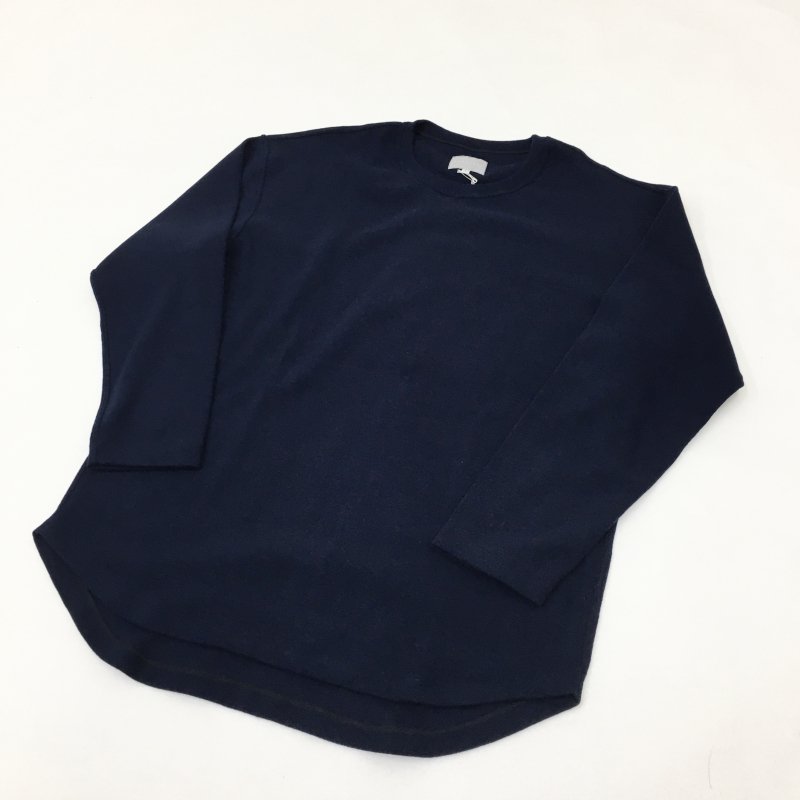  CURLY PREMIEREWARM L/S TEE(NAVY) 