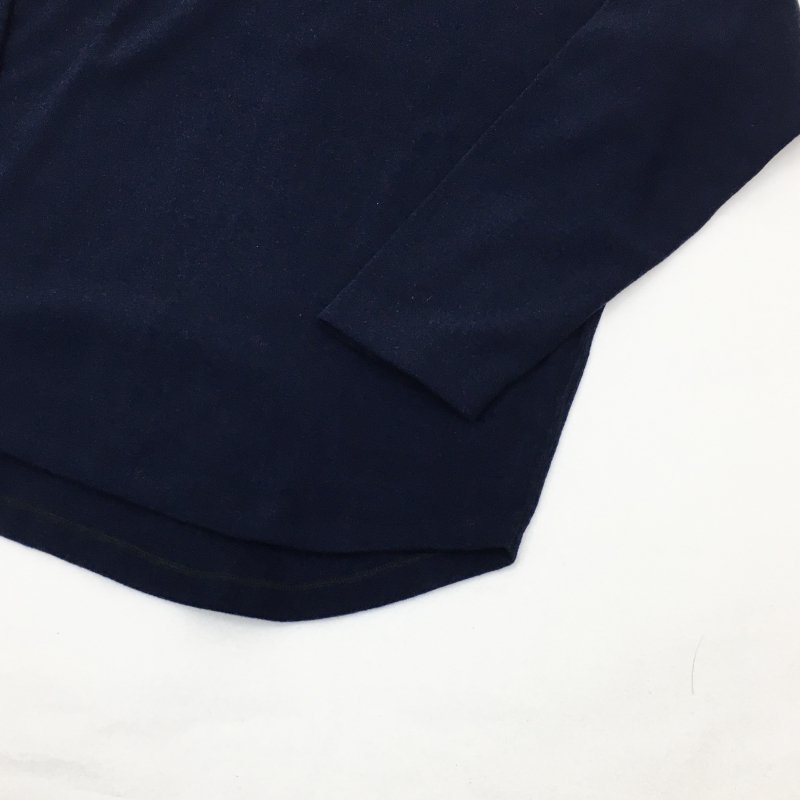  CURLY PREMIEREWARM L/S TEE(NAVY) 